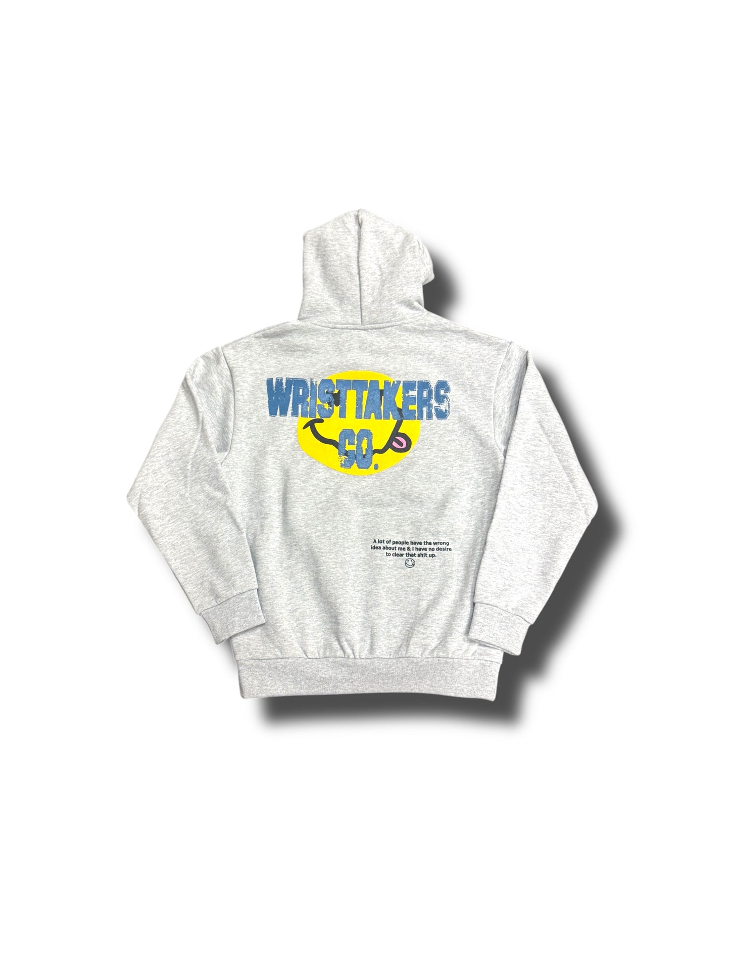 Wristtakers Smiley Face Hoodie (Ice Grey)