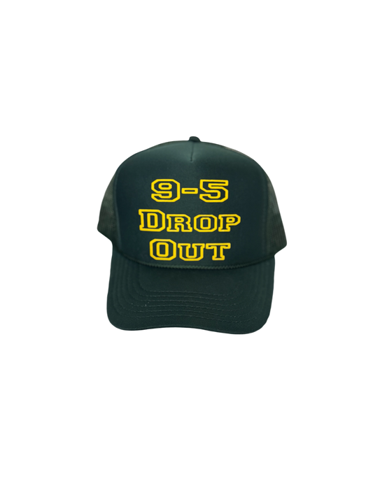 9-5 Drop Out Trucker (Dark Green)