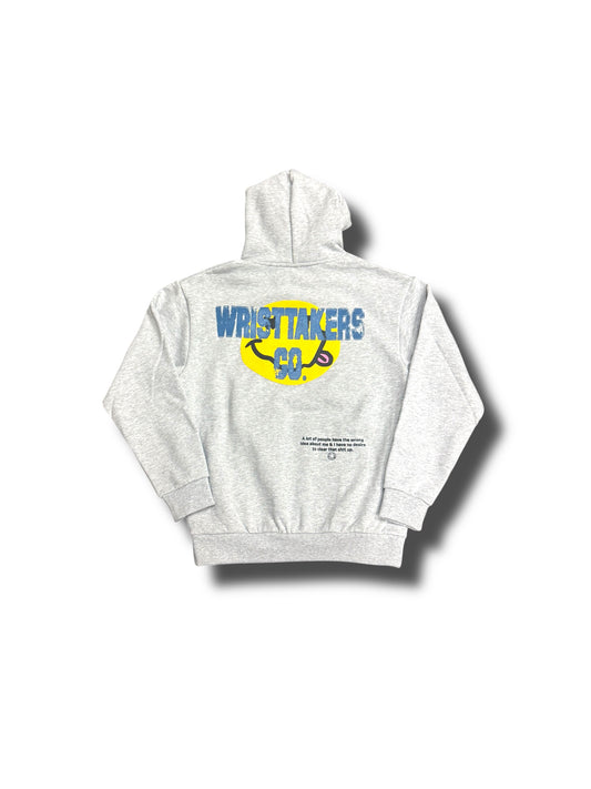 Wristtakers Smiley Face Hoodie (Ice Grey)