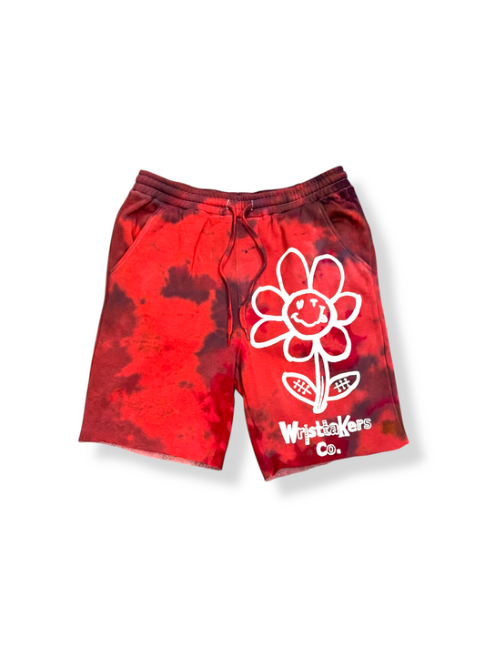 Wristtakers Co. “Smiley Bloom” Tie-Dye Shorts