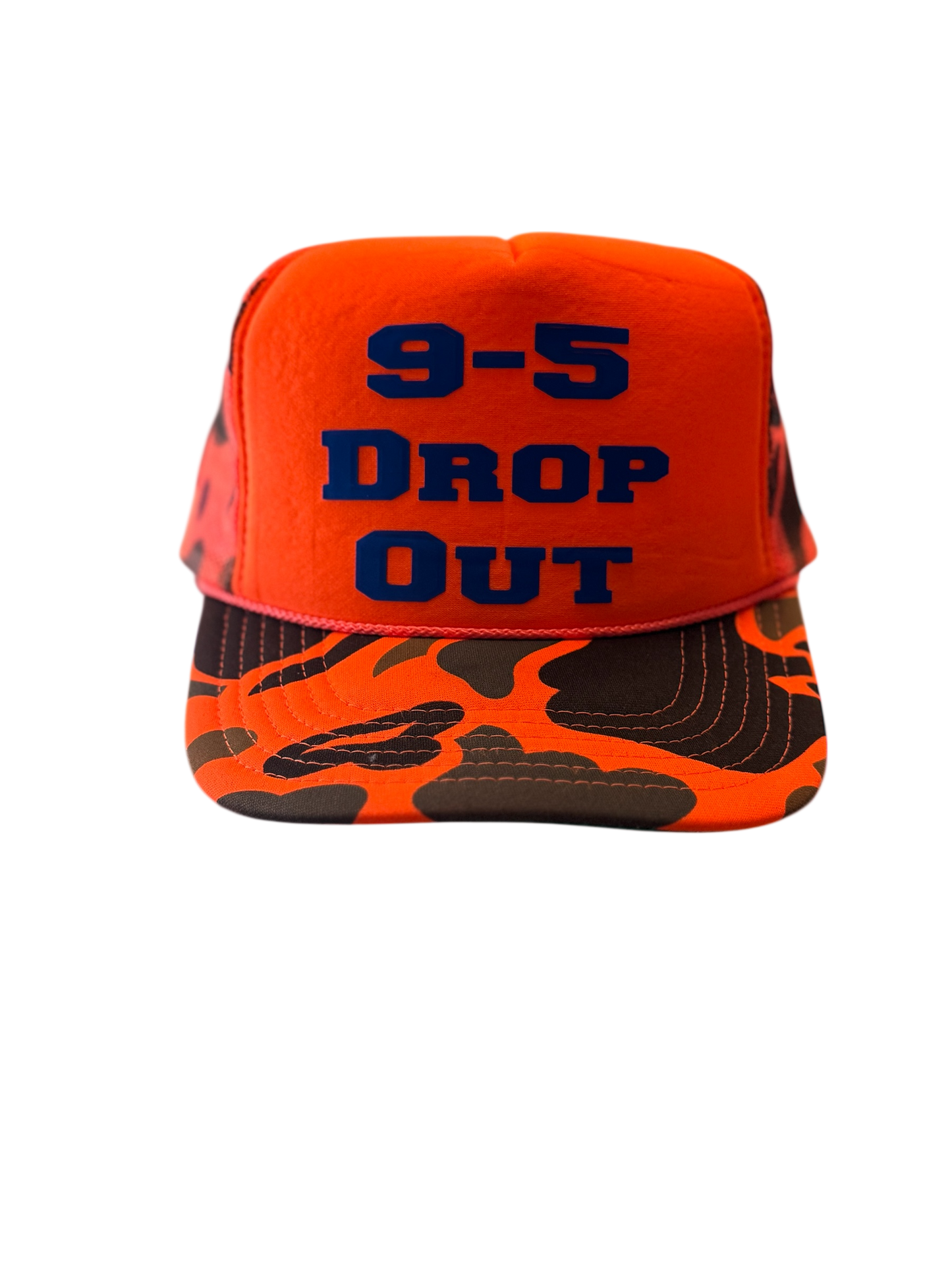 9-5 Drop Out Trucker (Orange Camo)